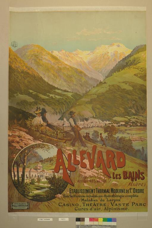 Affiche - Allevard-les-Bains, Établissement thermal moderne de 1er ordre