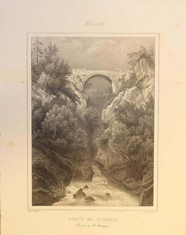 Allevard. Pont du diable, route de St Hugon