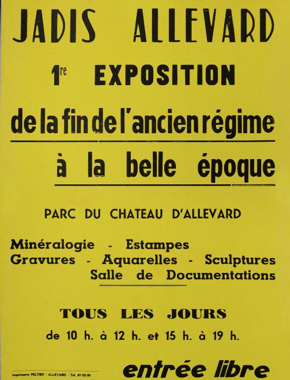 Première exposition de l'Association 