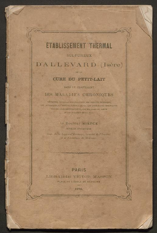 De la cure de petit-lait dans le traitement des maladies chroniques