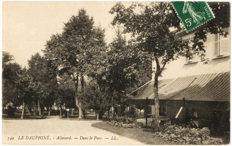 Vue du parc d'Allevard