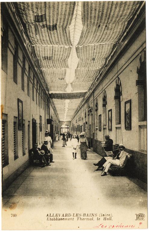Hall de l'établissement thermal d'Allevard