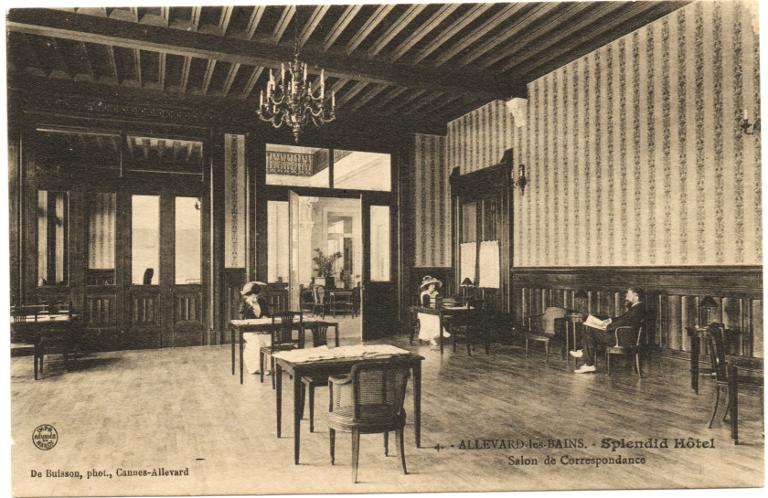 Salon de correspondance de l'hôtel Le Splendid