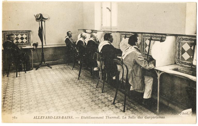 Salle de gargarismes de l'établissement thermal