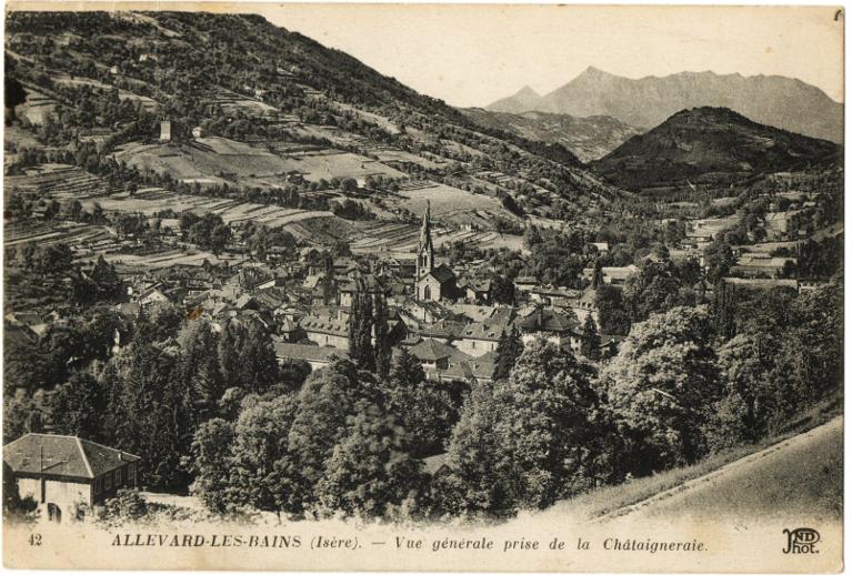 Vue générale d'Allevard