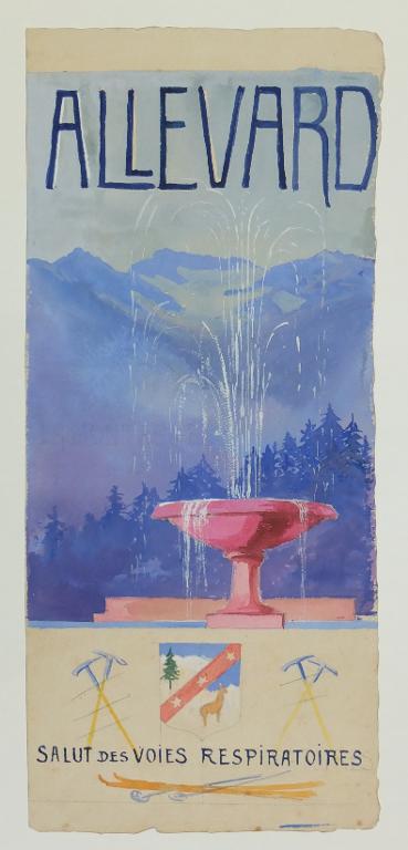 Projet d'affiche pour la station thermale d'Allevard