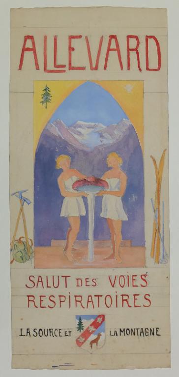 Projet d'affiche pour la station thermale d'Allevard