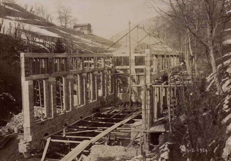 Chantier de la centrale de Pinsot