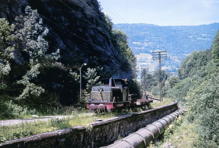 Tracteur diesel dans la gorge