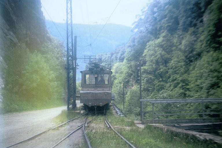 Locotracteur sur le viaduc des Gorges