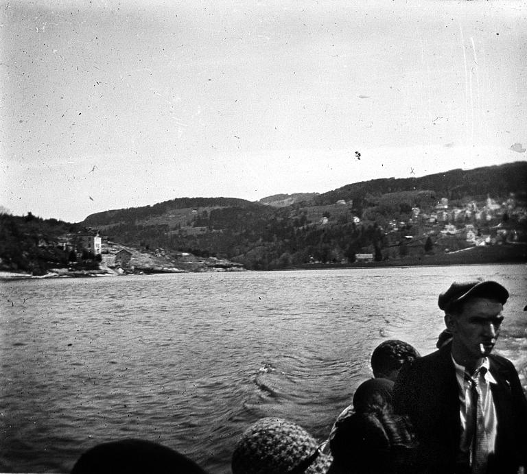 Vue du village des Brenets en Suisse