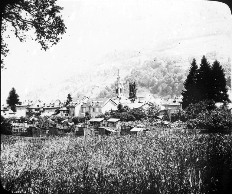 Allevard. Vue prise depuis la maison d'École