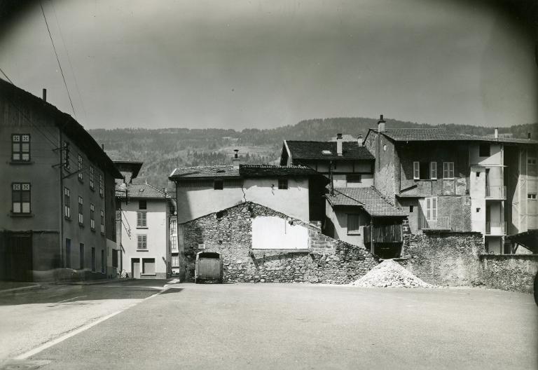 Allevard. L'emplacement de l'Ancien Marché après sa destruction