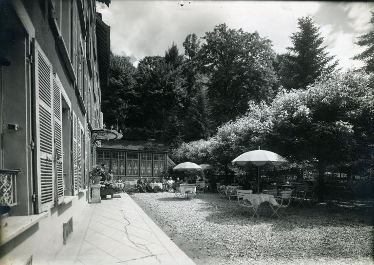 Vue de la terrasse de l'Hôtel Continental