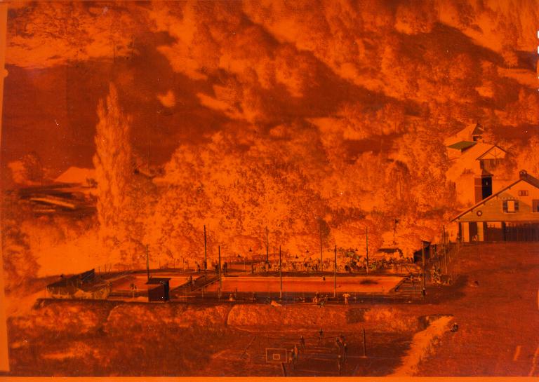 Vue de la piscine municipale d'Allevard