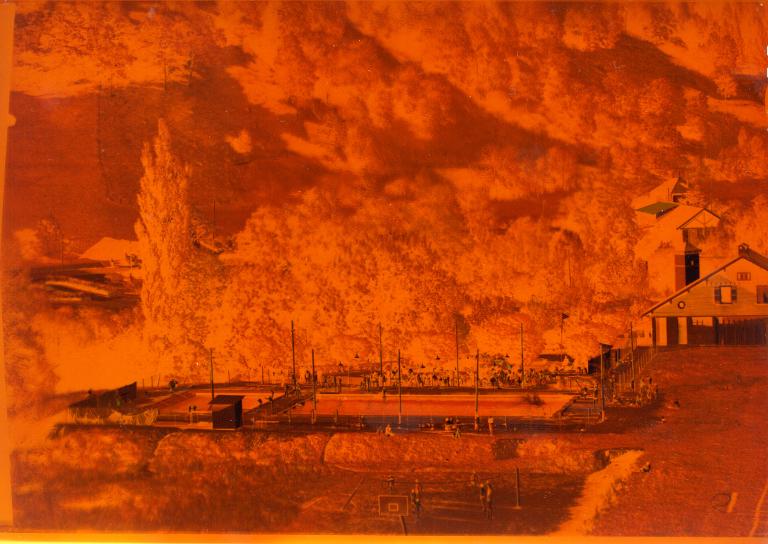 Vue de la piscine municipale d'Allevard