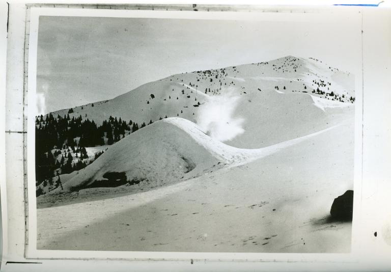 Le chalet du Collet d'Allevard sous la neige