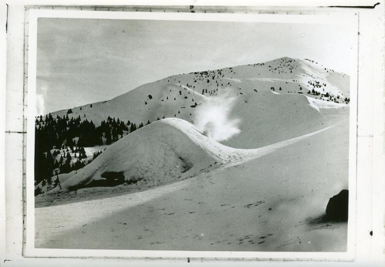 Le chalet du Collet d'Allevard sous la neige