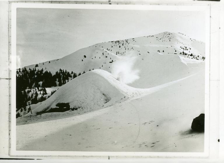 Le chalet du Collet d'Allevard sous la neige