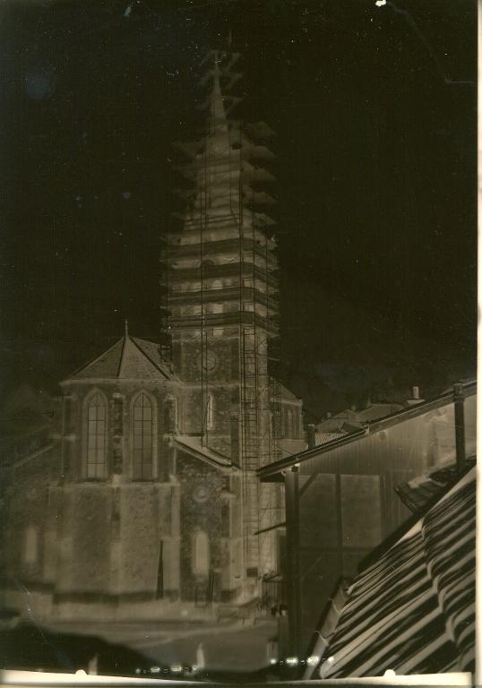 Travaux sur le clocher de l'église d'Allevard
