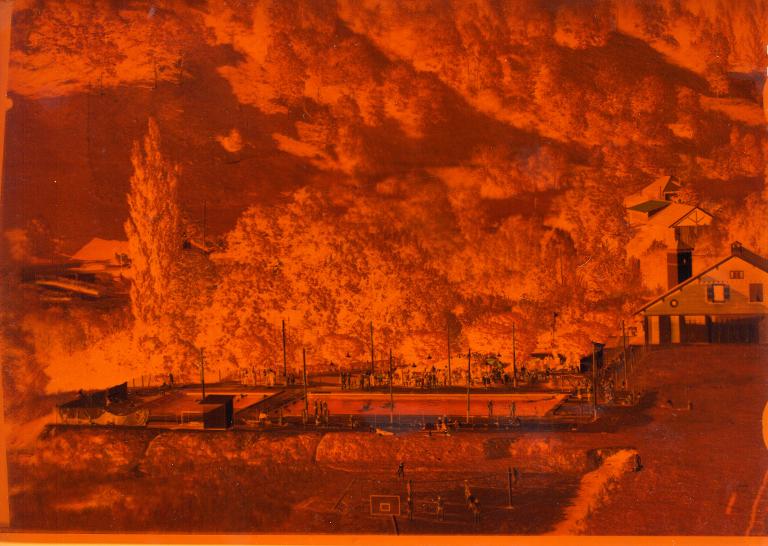 Vue de la piscine municipale d'Allevard