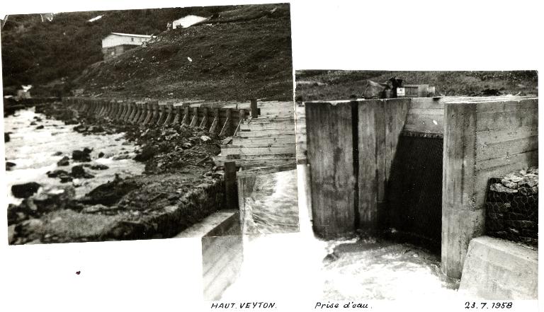 Haut Veytonn prise d'eau