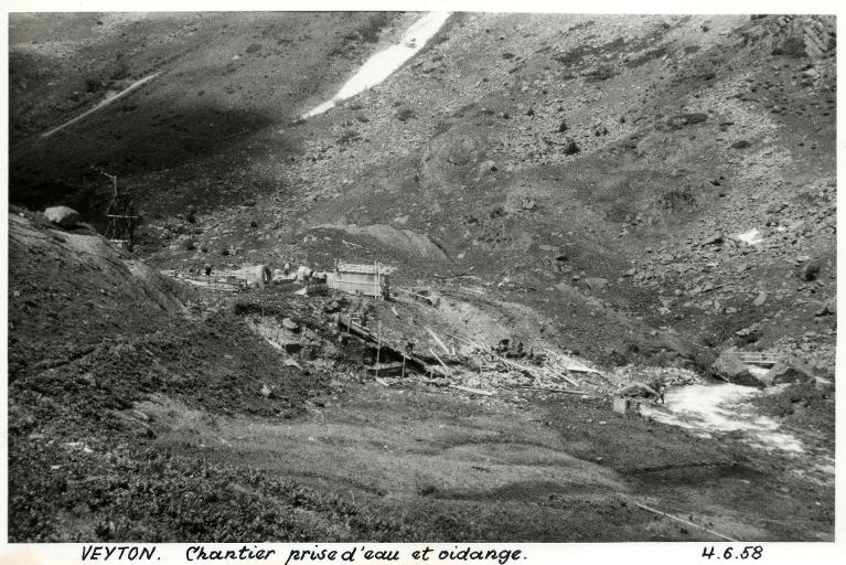 Chantier prise d'eau et vidange
