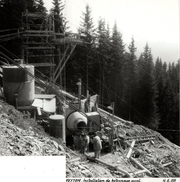Installation de bétonnage aval