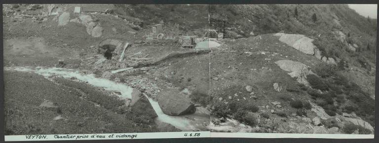 Chantier prise d'eau et vidange