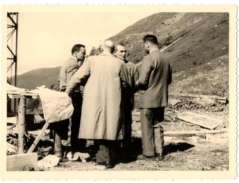 Réunion du CA sur chantier barrage de Veyton