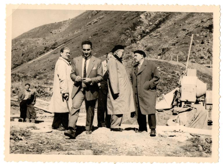 Réunion du CA sur chantier barrage de Veyton