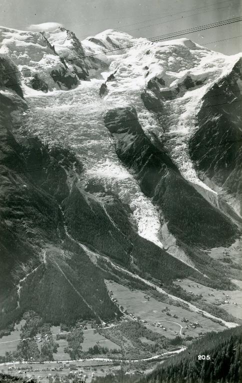 La Vallée de Chamonix et le Mont-Blanc, vus du Planpraz