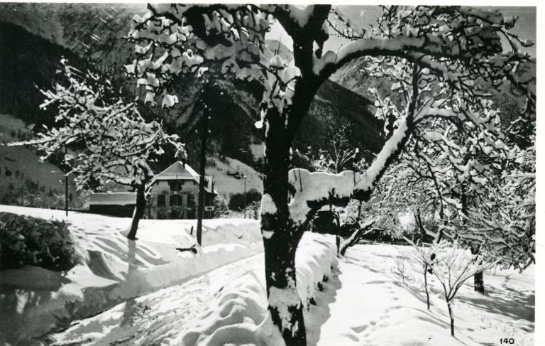 L'hiver en Allevard : Le Curtillard sous la neige