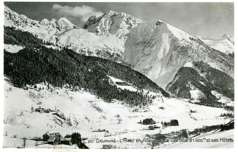 L'hiver en Allevard : Le Curtillard et ses hôtels