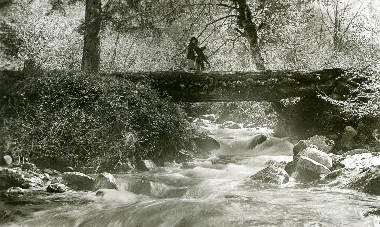 Vieux pont sur le torrent Veyton