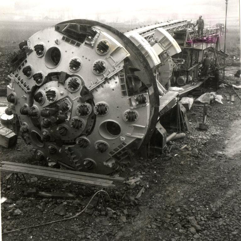 Chantier de l'aménagement de la STEP Arc-Isère : le tunnelier