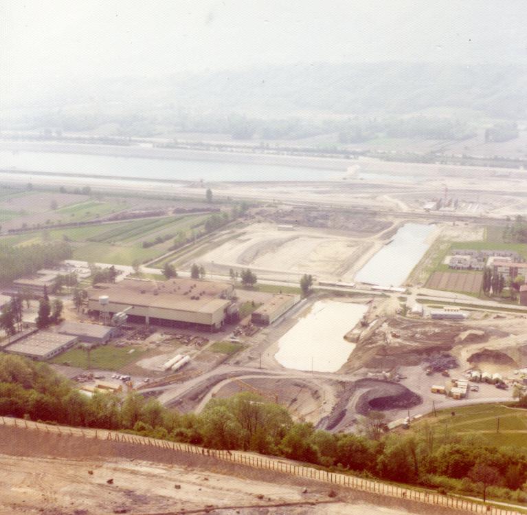 Chantier de l'aménagement de la STEP Arc-Isère : site du Cheylas