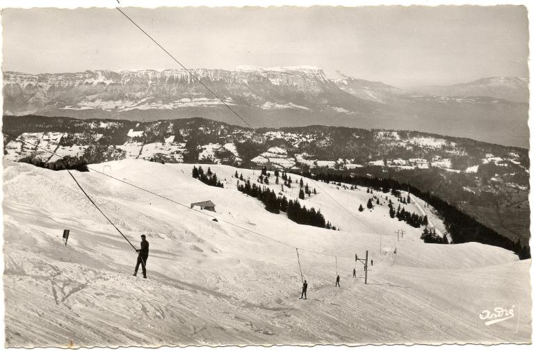 Le Collet d'Allevard : le téléski de Fontaine-Terre