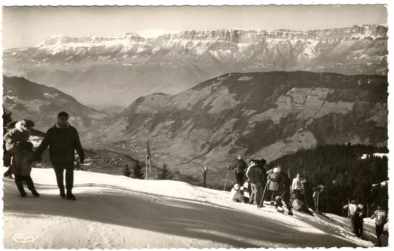 Skieurs au Collet d'Allevard