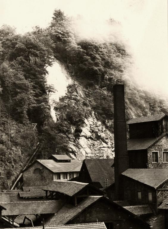Éboulement à l'usine de la gorge