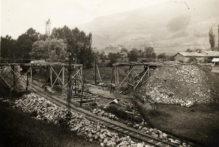 Travaux de construction du pont du David