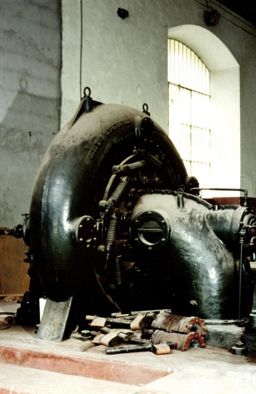 Vue de l'intérieur de la centrale de Riondet