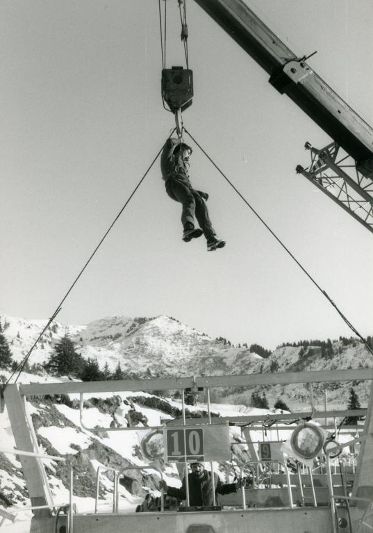 Chantier du télésiège de Grand-Paul