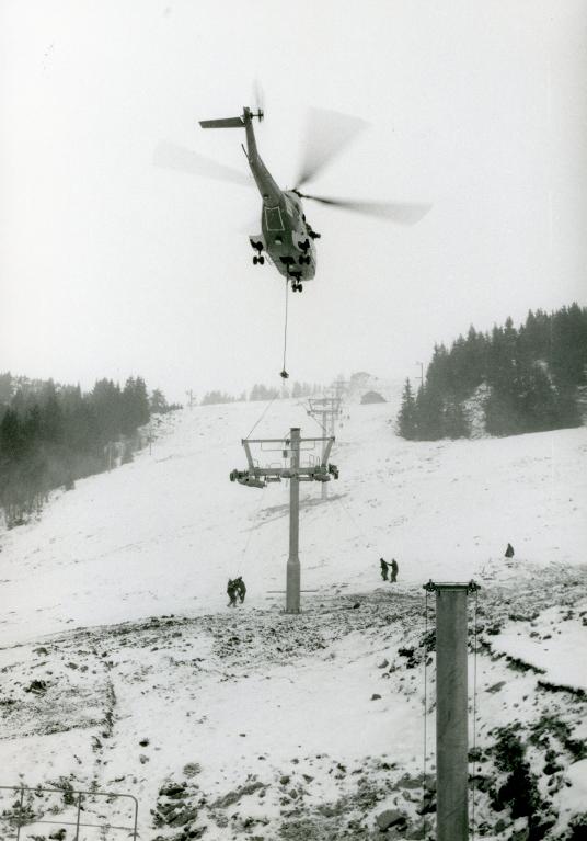 Chantier du télésiège de Grand-Paul