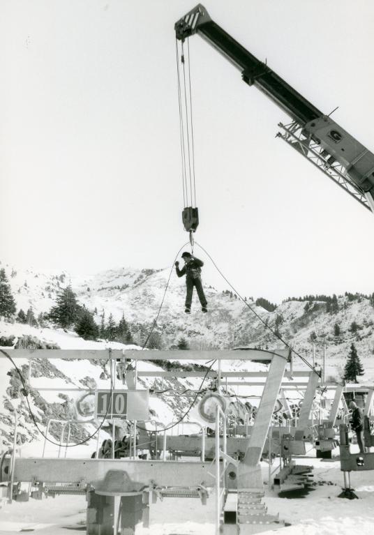 Chantier du télésiège de Grand-Paul