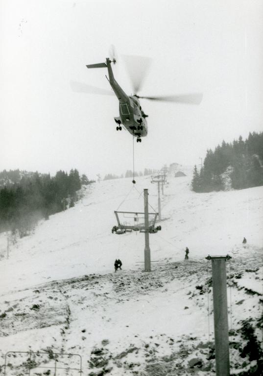 Chantier du télésiège de Grand-Paul