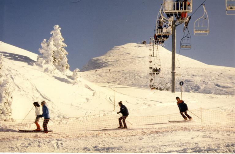 Skieurs au Collet d'Allevard