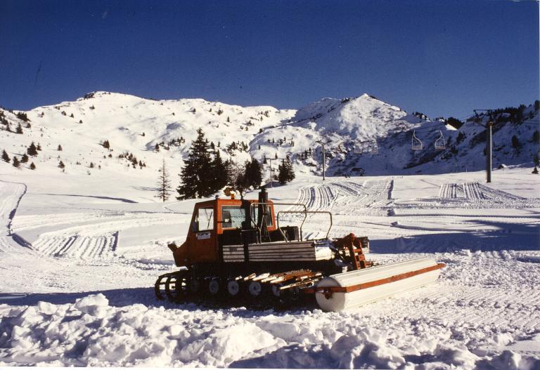 Dameuse sur le plateau du Super Collet