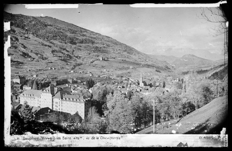 Allevard-les-Bains, vue depuis la Chataigneraie