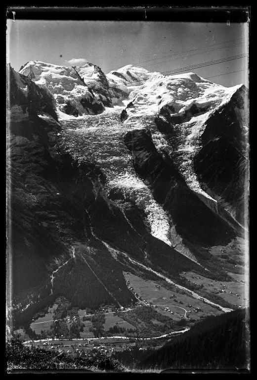 La Vallée de Chamonix et le Mont-Blanc, vus du Planpraz